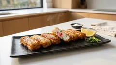 はんぺんでサクふわおつまみ:紅しょうが天をフライパンで揚げ焼きに